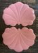 Paire de set de table lotus 1970 Tiffany en plastique