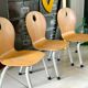 Chaise enfant bois et metal