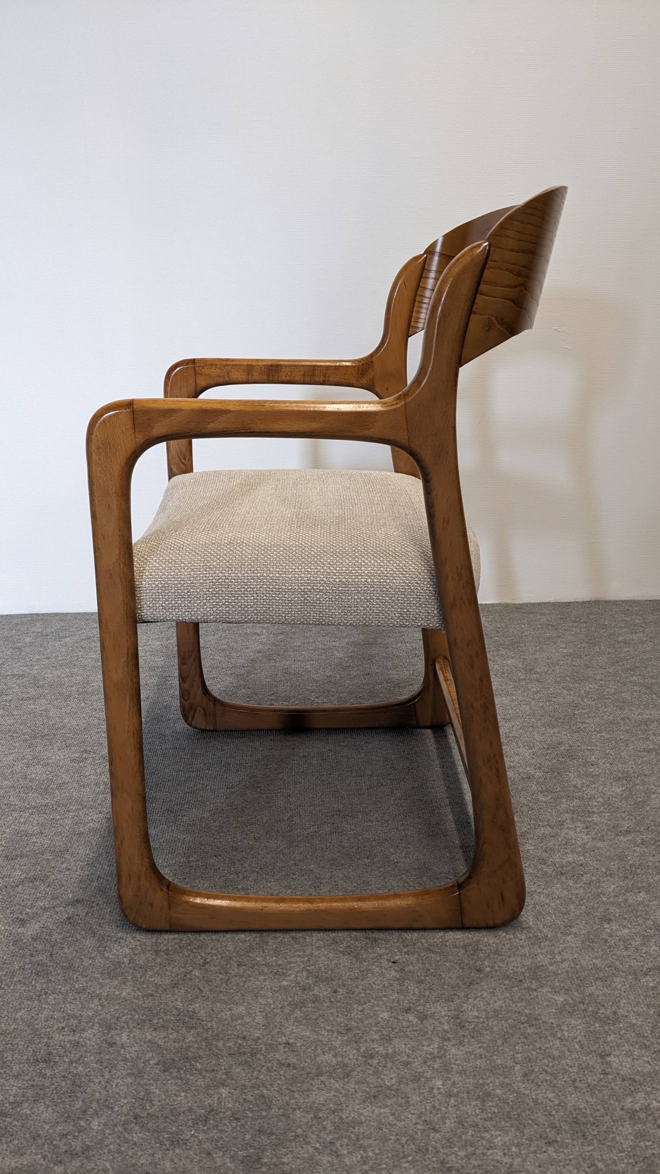 Baumann sled chair from the 60s/70s