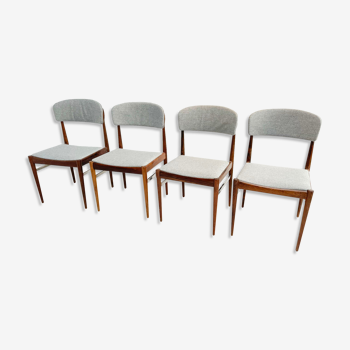 Set of four rosewood chairs