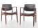 Paire de fauteuils scandinaves en teck modèle 66