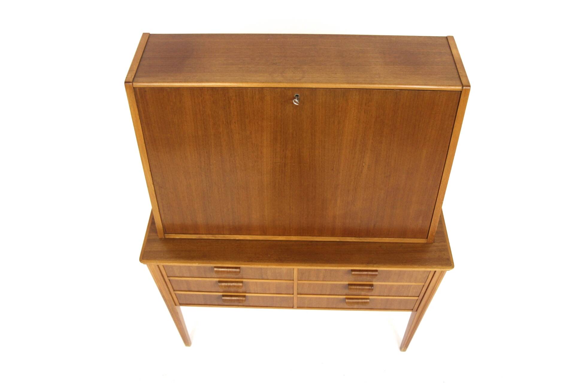 Scandinavian mahogany secretary, Sweden, 1950
