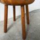 Pine stool assigned to Charlotte Perriand for Les Arcs.