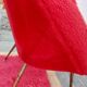 pair of vintage armchairs (red fur)