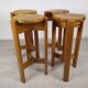 Tabourets de bar vintage chalet