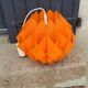 Suspension lamp by Lars Schioler butterfly model Hoyrup Light plastic editor orange 1968