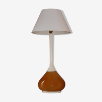 Orange 1960-70 vintage opaline drop lamp