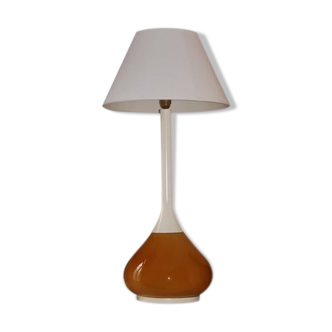 Orange 1960-70 vintage opaline drop lamp