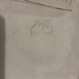 AB and C monogram linen towels