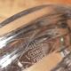 Candlestick with two arms in crystal of Vannes 60s