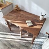 Oak farmhouse table in country style