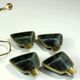 Stackable design ashtrays made of bronze and brass - Vintage