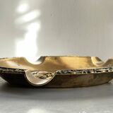 Large Vintage Solid Brass Ashtray