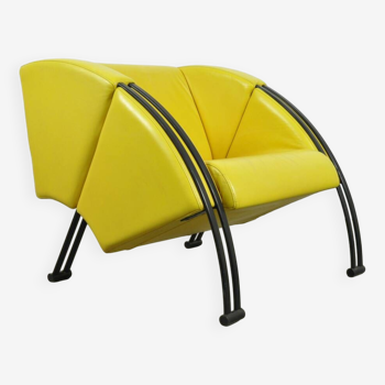 Rare post-modern vintage design armchair by Young International (Gelderland), 1980s Netherlands