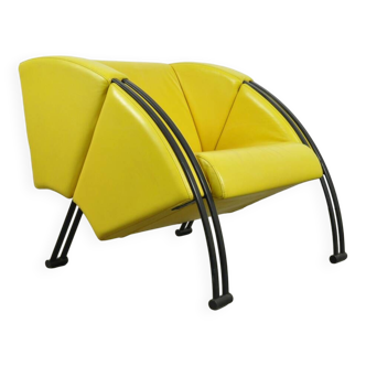 Rare post-modern vintage design armchair by Young International (Gelderland), 1980s Netherlands