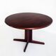 Scandinavian dining table with two extensions.Gudme Mobelfabrik. Rosewood. Denmark, 1960s