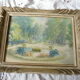 Aquarelle signée Louis Ravaille 1920 dans cadre Montparnasse