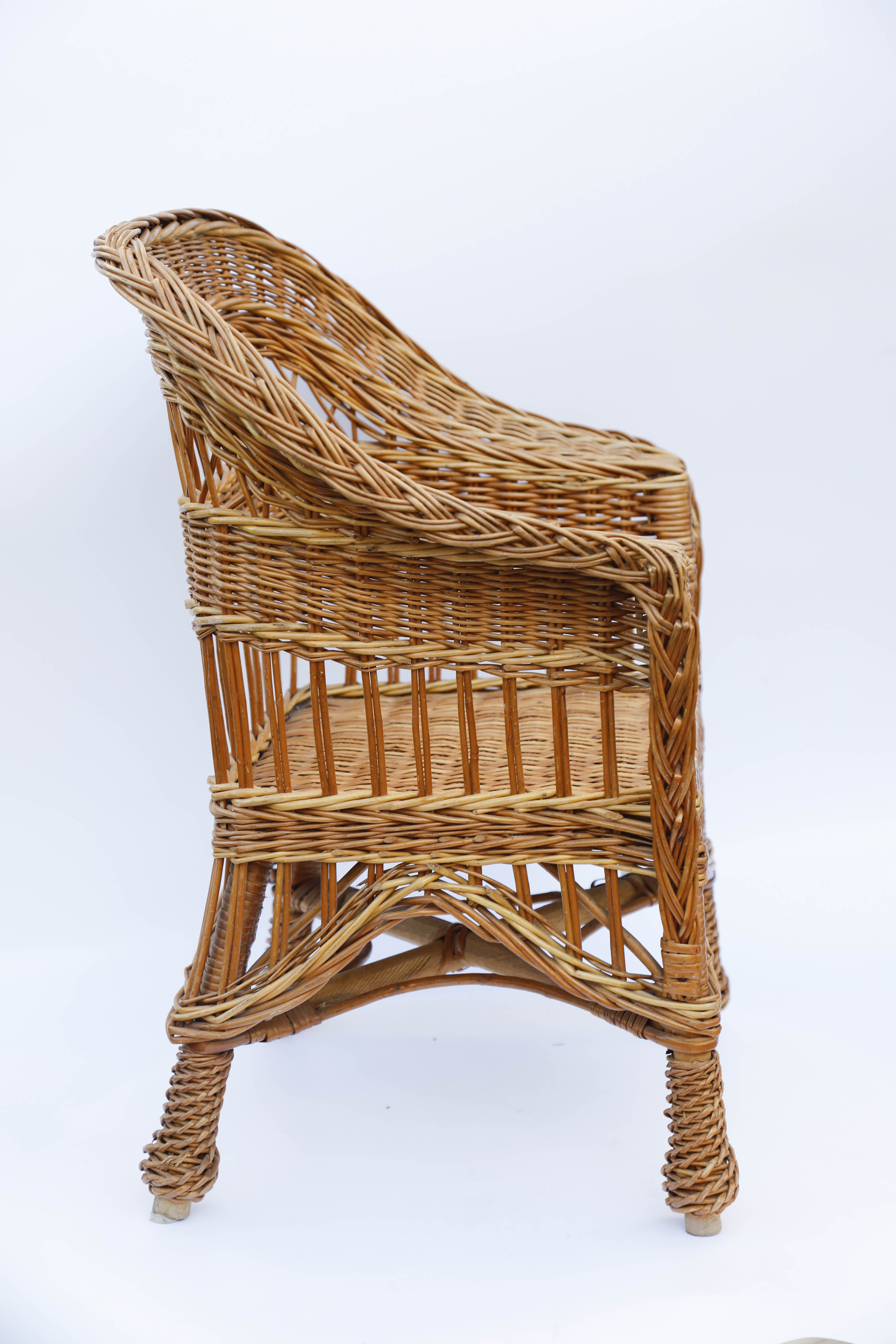 Children's chair in rattan