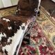 Leather chaise longue