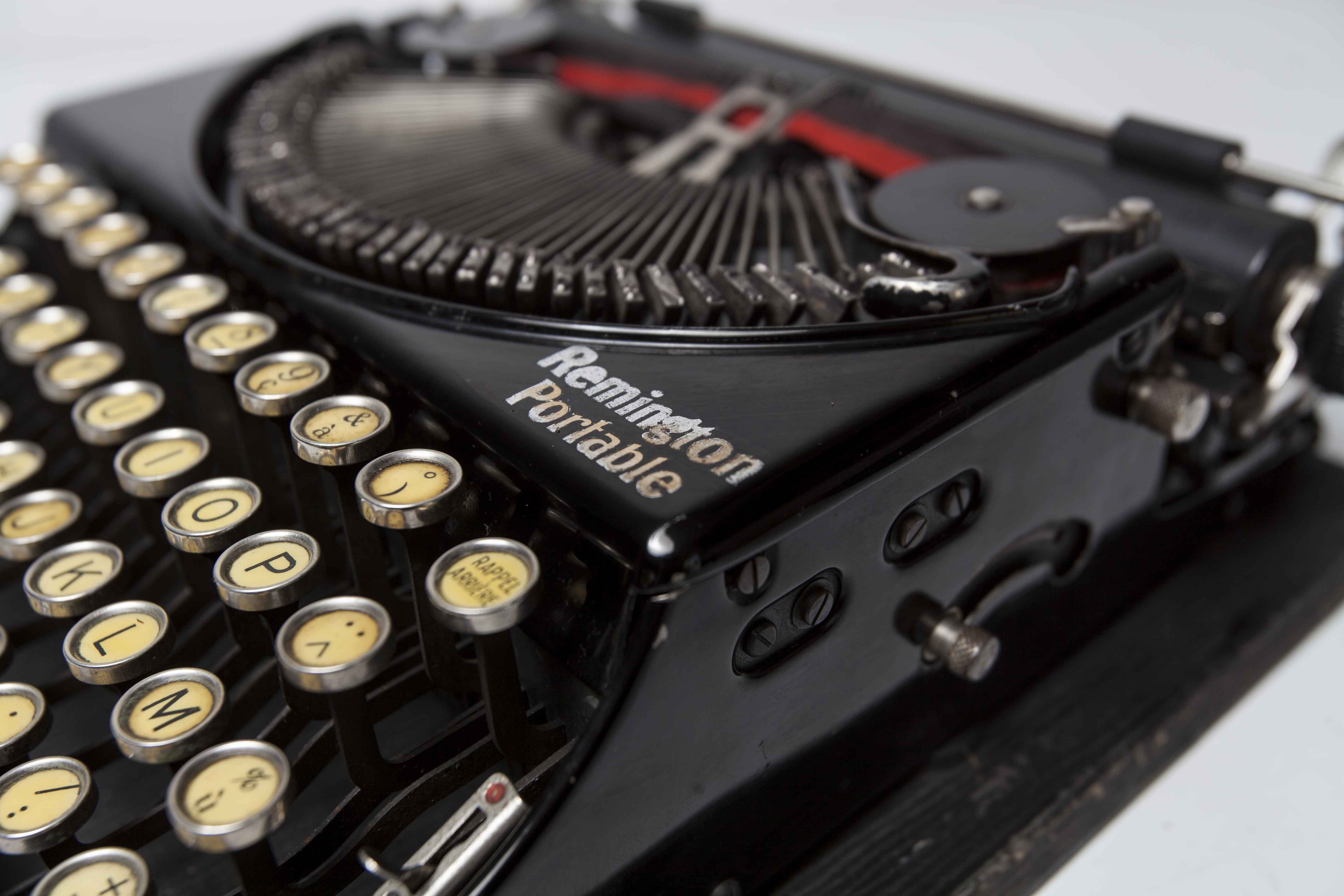 Revised Remington Portable Typewriter and New Ribbon