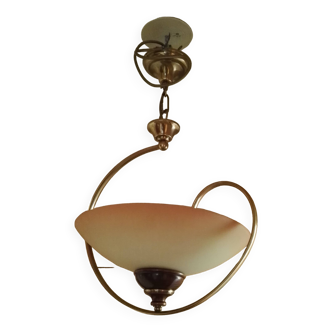 Brass and glass suspension