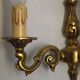 Pair of French Traditional Style Bronze Mid Century Double Wall Lights