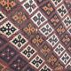 Kilim ancien persan ghashghai tissé main 131x246 cm