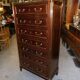 Chiffonnier semainier style Louis XVI en palissandre