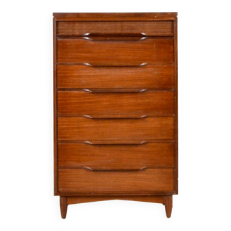 Midcentury elliotts of newbury teak chests of drawers / bureau. vintage modern / retro / danish styl