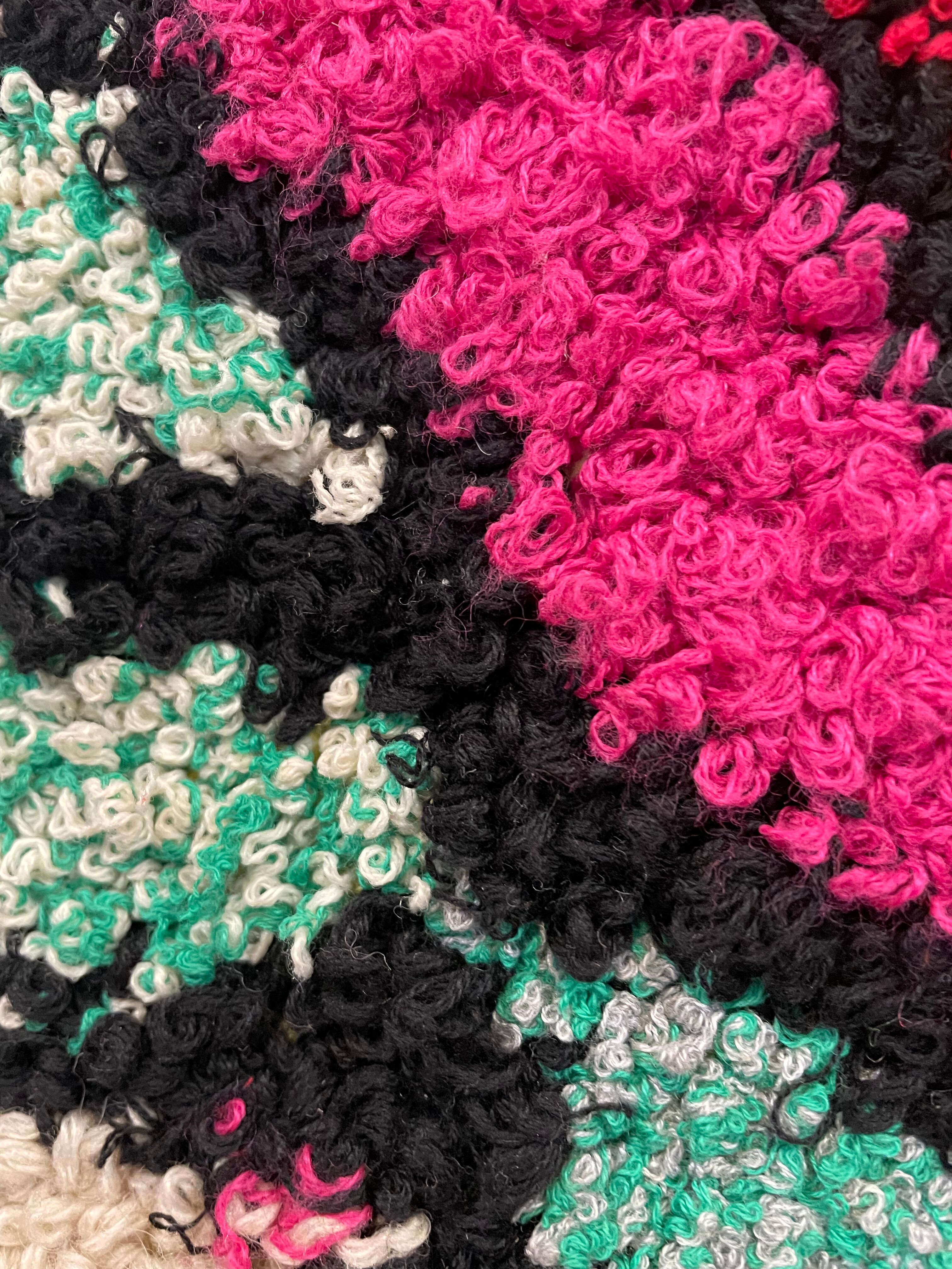 Handmade wall decoration rug 45x70 cm