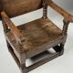 English monk chair table oak 18th century