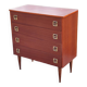 Vintage mahogany chest of drawers from the 60s conical feet 4 drawers