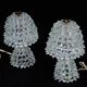 Pair of Italian Murano “Rostrato” Glass Table Lamps by Ercole Barovier, 194