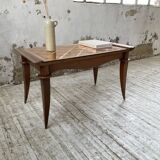 60s coffee table with pink mirror