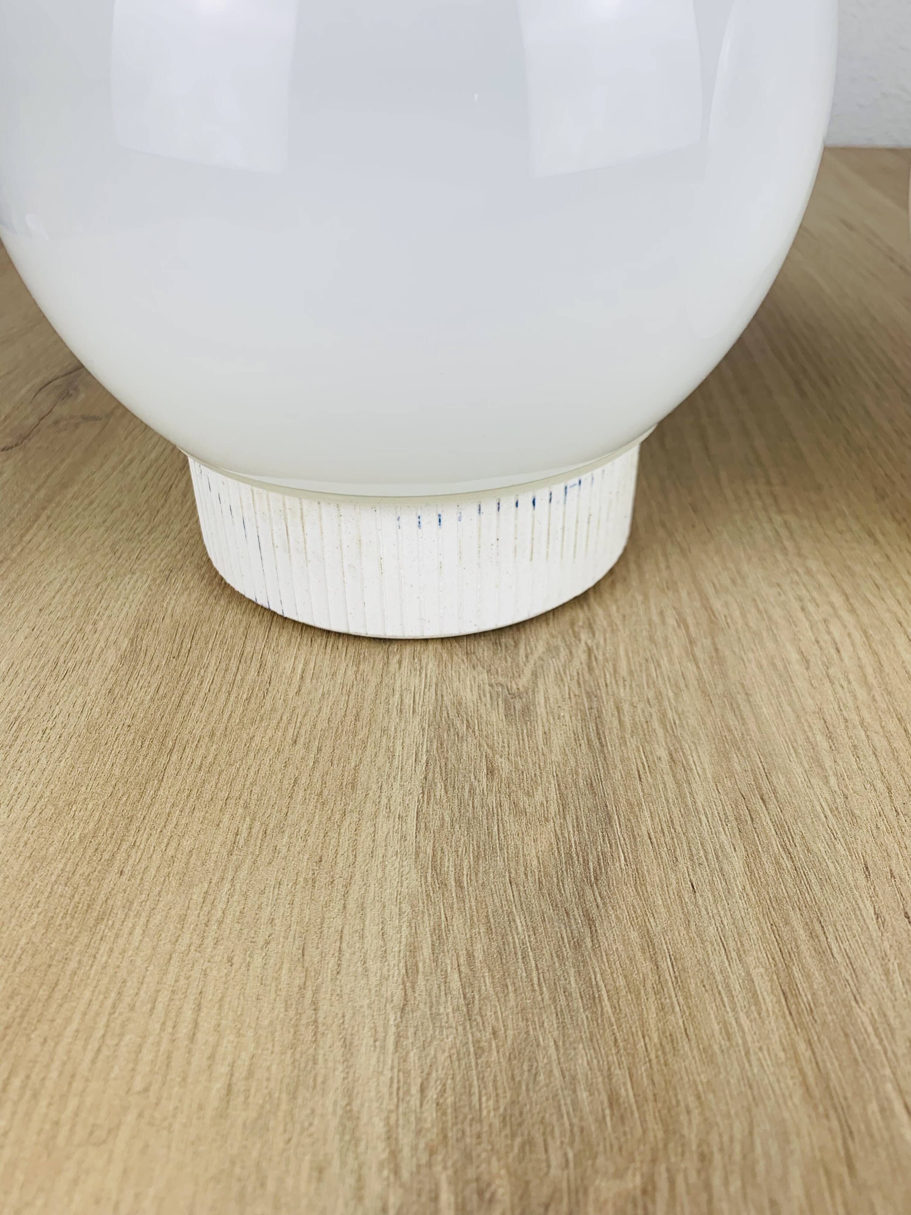 Pair of vintage opaline globe wall lights, ceiling lights