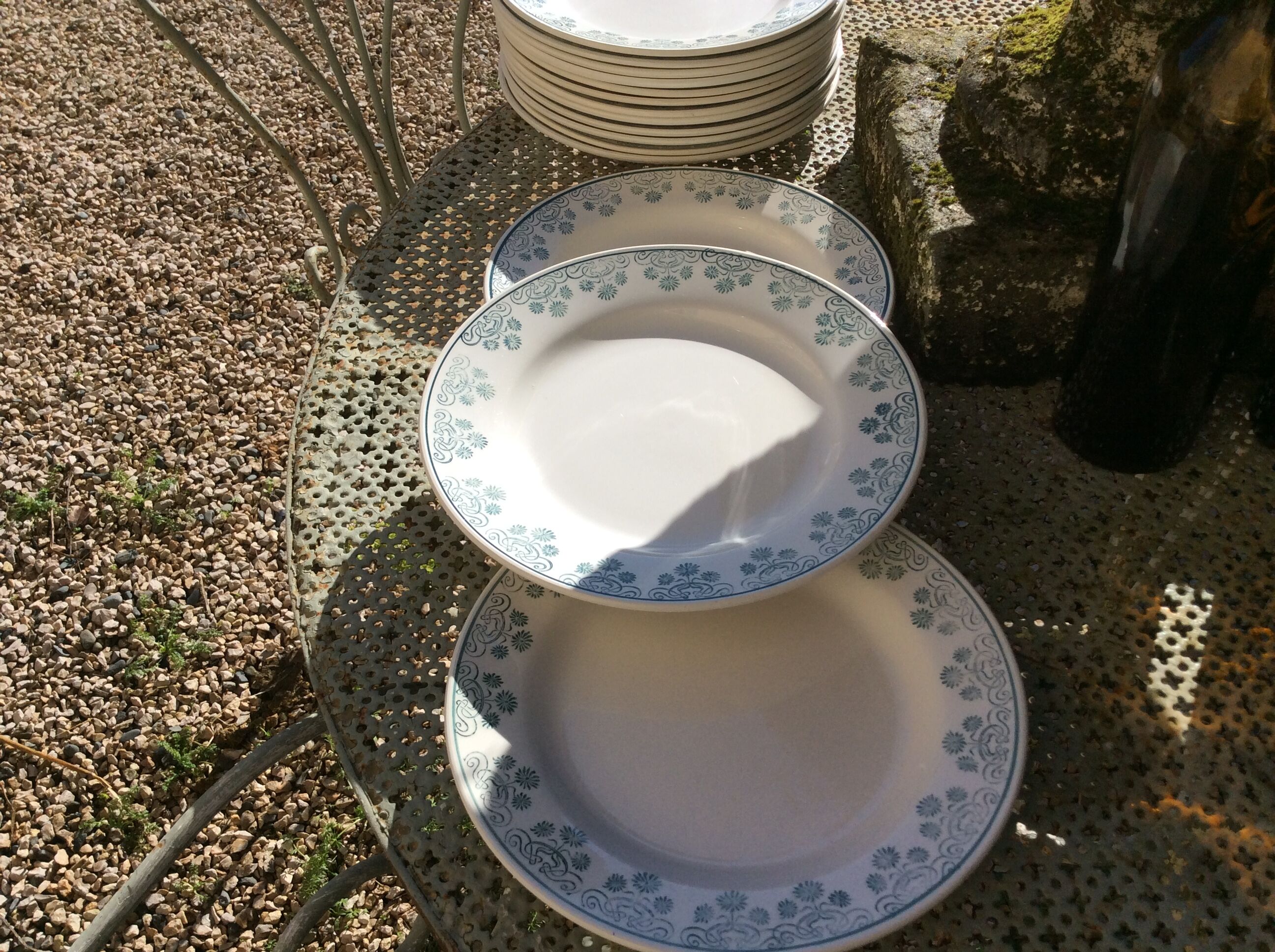 15 flat plates Digoin Sarregnemine