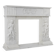 French Carrara marble fire place with Adam and Eve decoration
