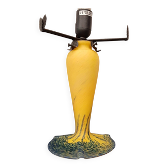 Pied de lampe de table, Verre d'art de France