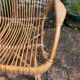 Vintage rattan armchair