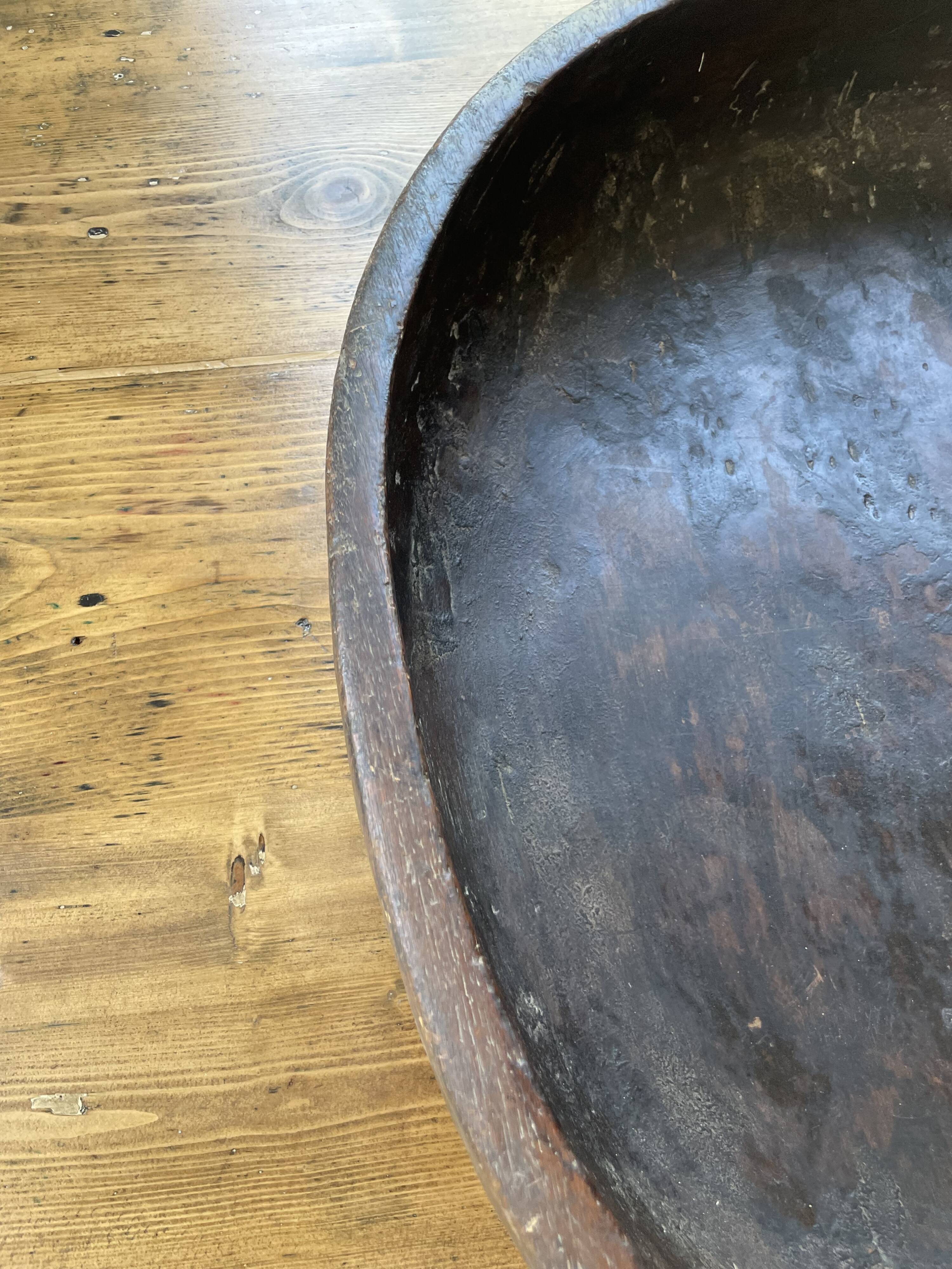 Plat en bois berbère XXL