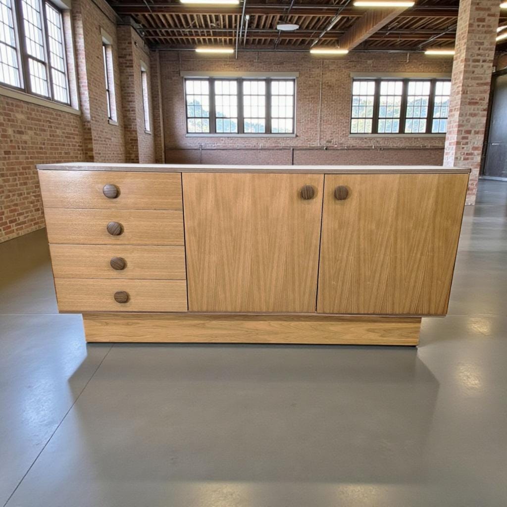 Vintage wooden sideboard / chest of drawers / sideboard