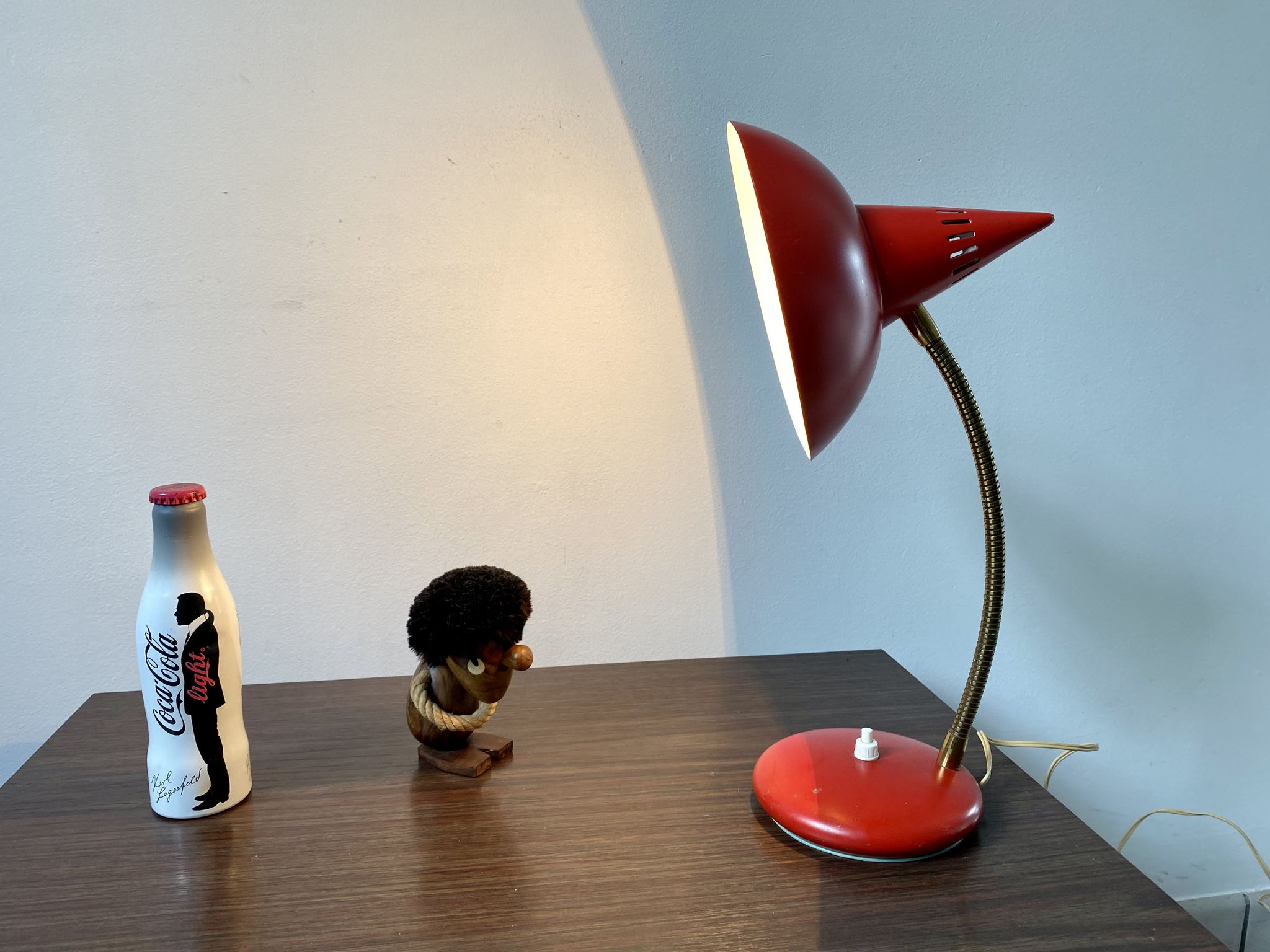 Vintage Italian diabolo casserole lamp 50s 60s Florence