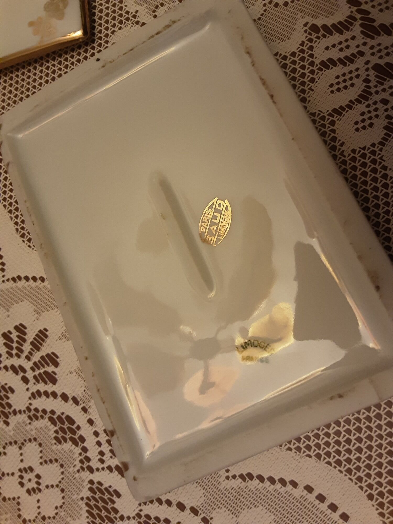 Jewelry box porcelain of Limoges