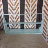 Vintage green wood shelf