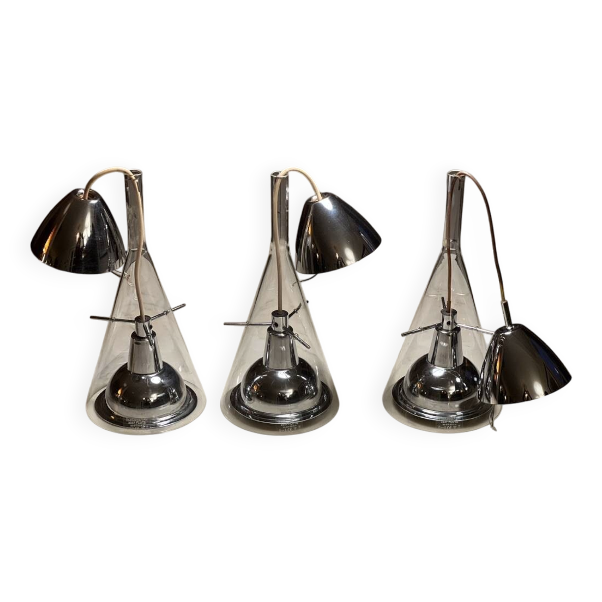 Flute Pendant Lamps 1st Edition Franco Raggi by Fontana Arte 1999