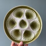Set of 6 oyster plates Orchies Moulin des Loups