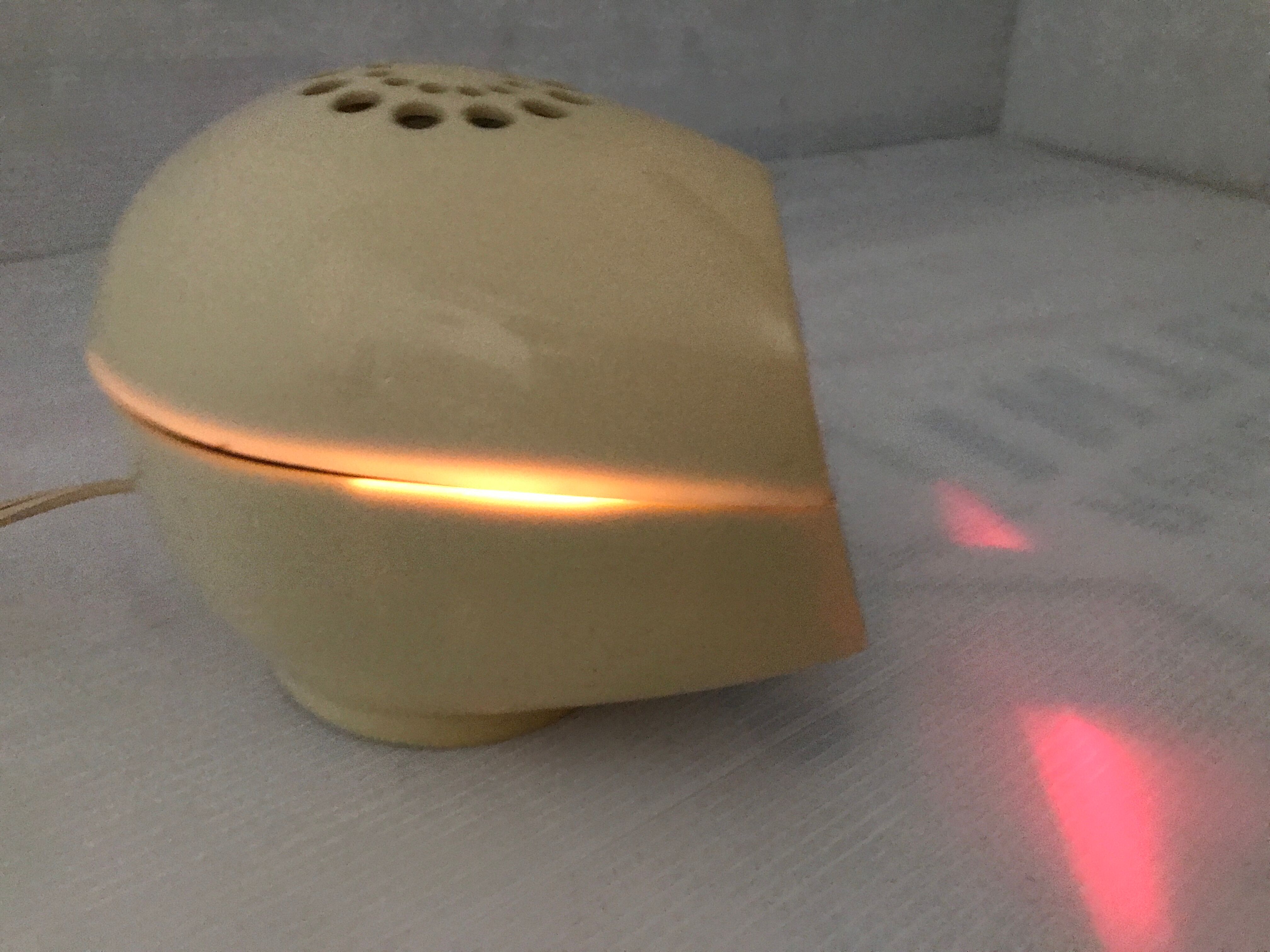 Vintage space age style alarm lamp with articulated arm 60s