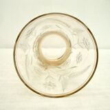 Vase en cristal gravé