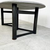 Oval dining table 1970s