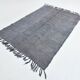 Tapis Kilim vintage 5x7 nuances de gris, 156x231 cm